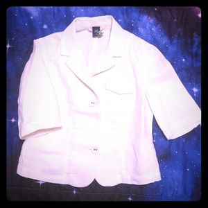 Gap Cream Quarter Sleeve Linen Blazer NWT